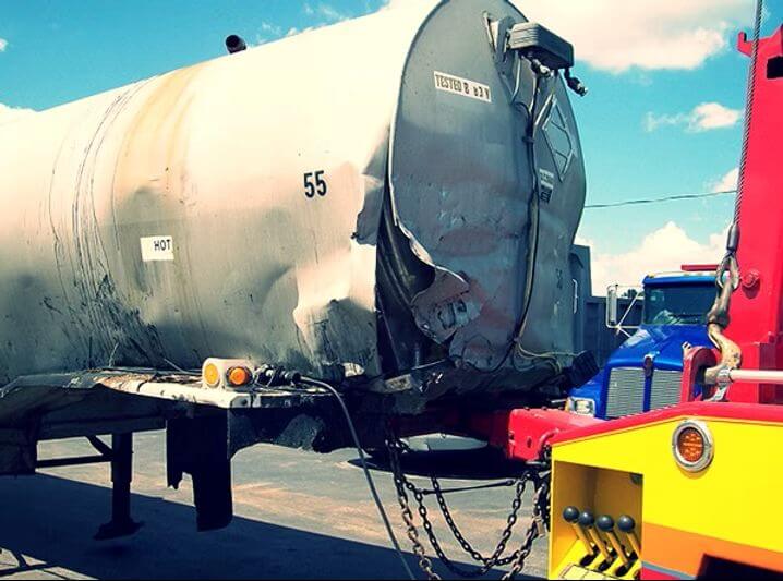 trailer damage being repaird at our shop